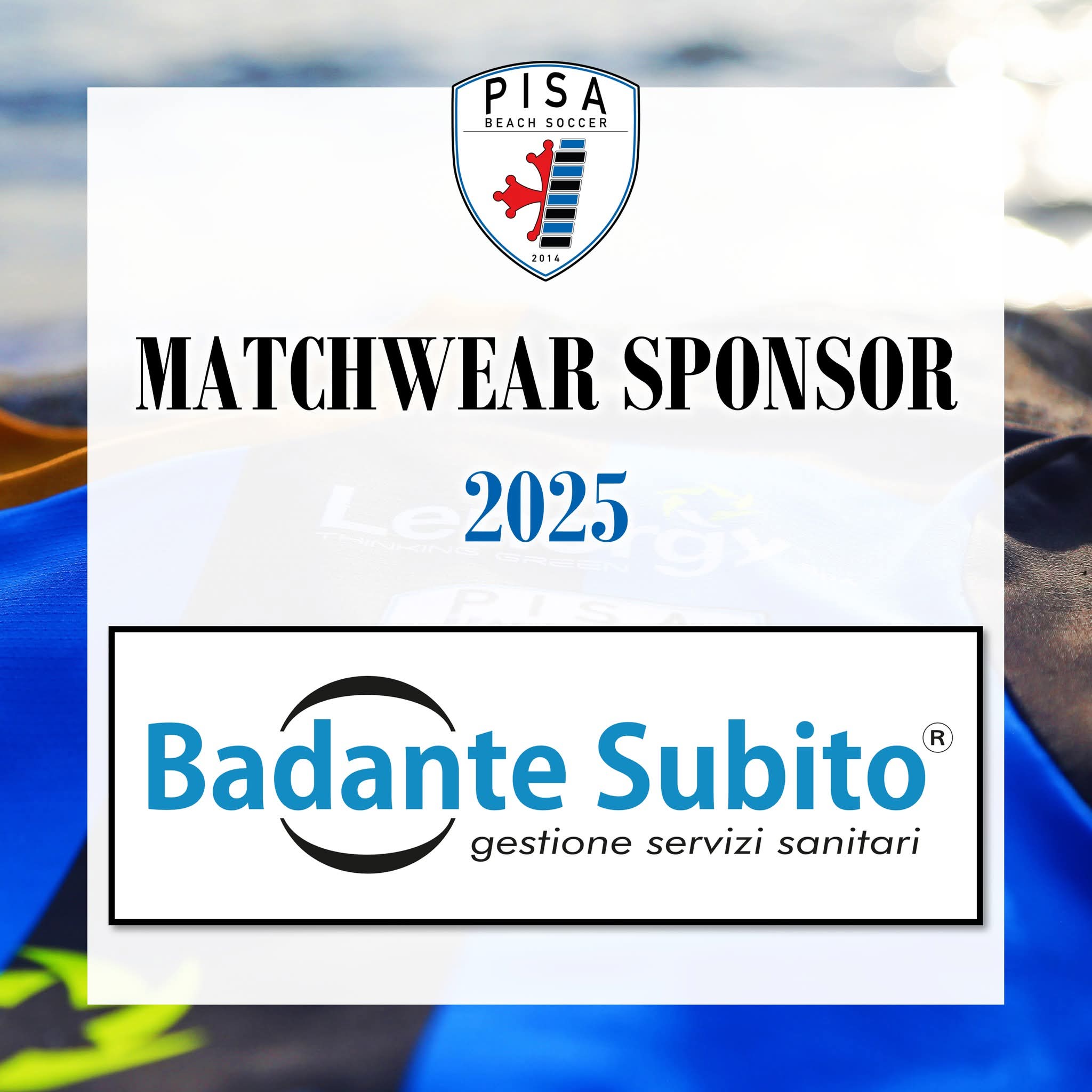 Badante Subito sponsor ufficiale Matchwear 2025